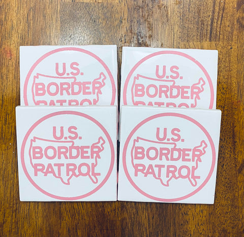 4 Piece Coaster Set (Border Patrol)