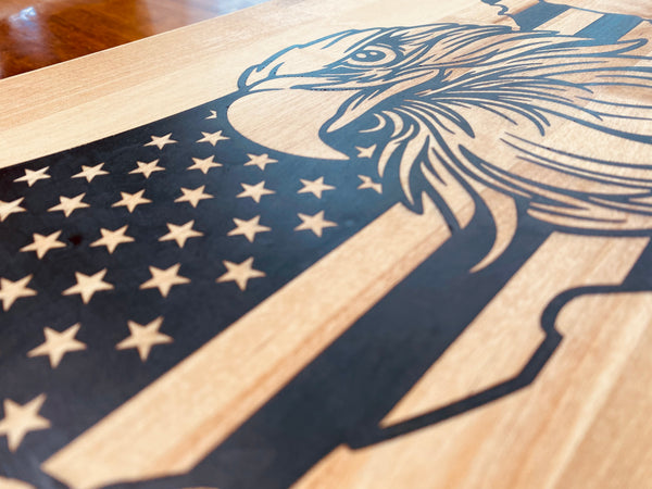 Eagle Flag Cutting Board