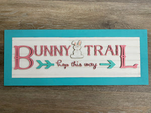 Bunny Trail Sign SVG