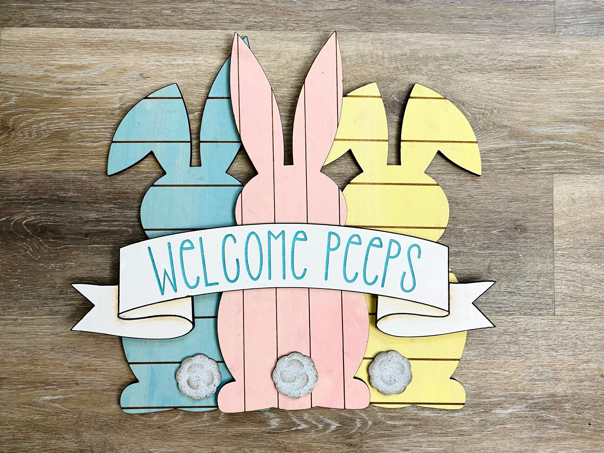 Welcome Peeps Sign SVG
